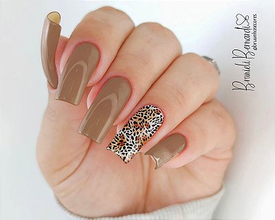 unhas animal print