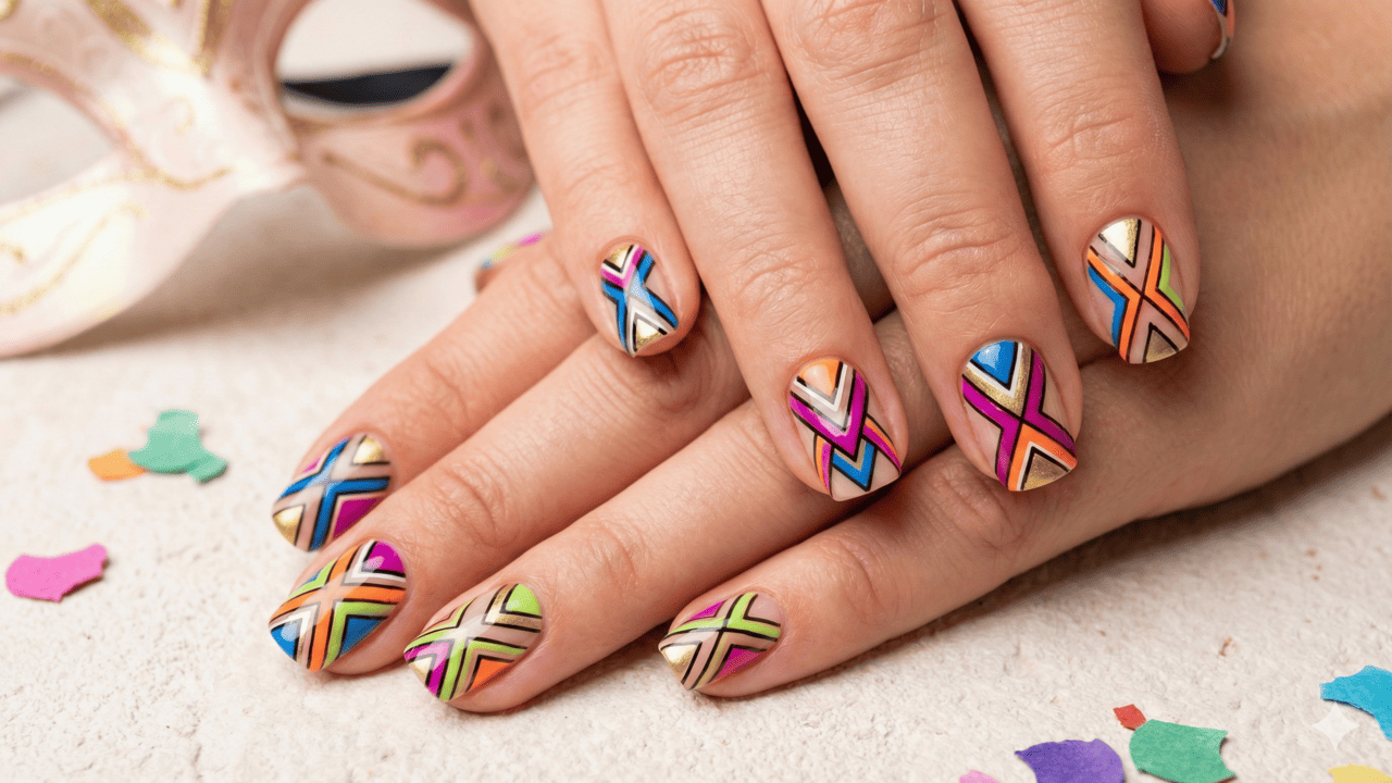 unhas 3D carnaval 2026