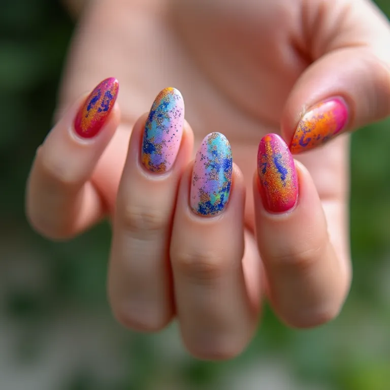 unhas curtas decoradas esmalte vermelho