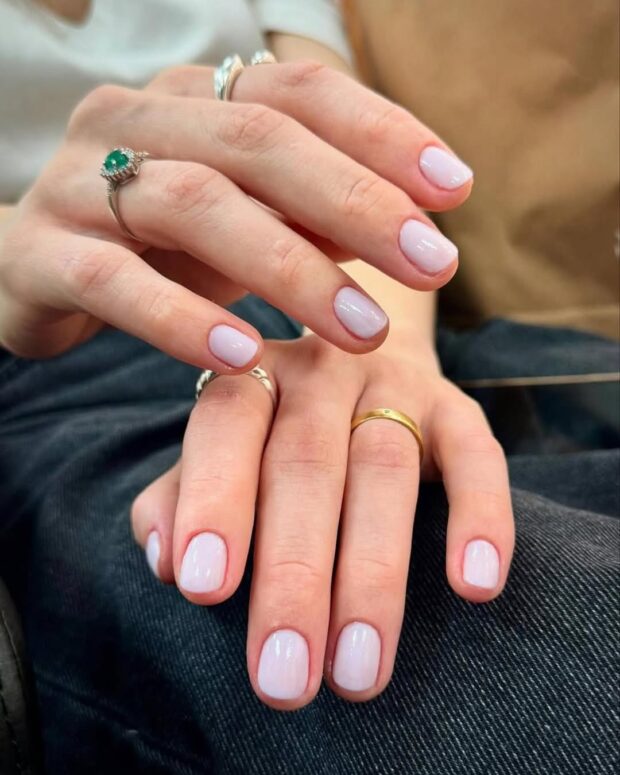 unhas curtas decoradas esmalte magnético