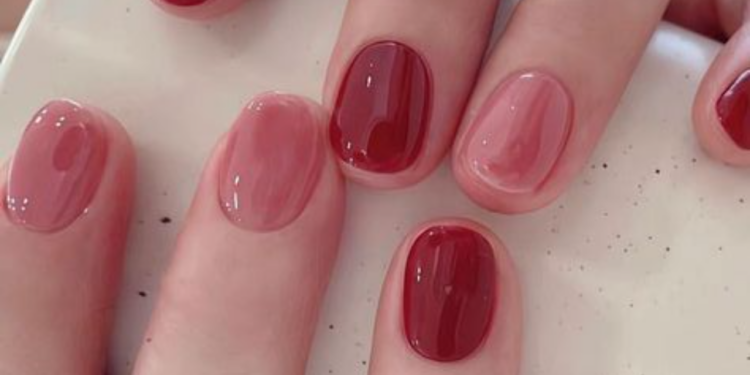 unhas de gel coreanas
