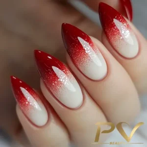 unhas de gel decoradas vermelhas