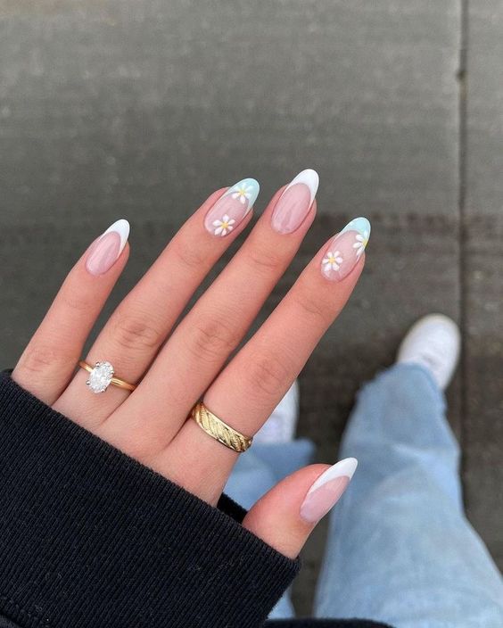 unhas de gel delicadas