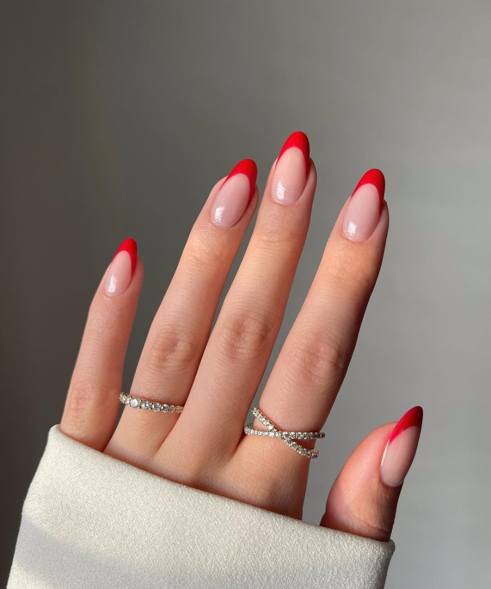 ideias de unhas decoradas vermelhas para inspiração