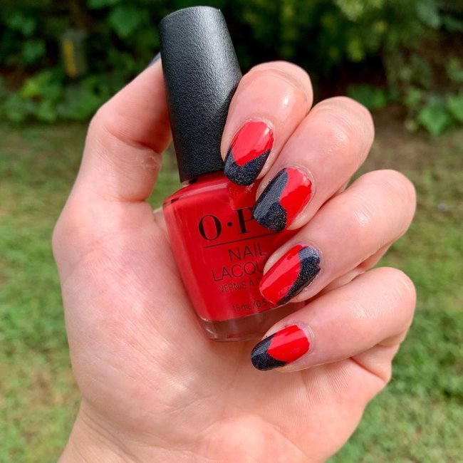 ideias de unhas decoradas vermelhas para inspiração