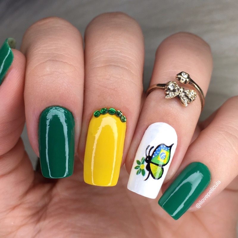 O Significado das Cores da Bandeira do Brasil na Nail Art