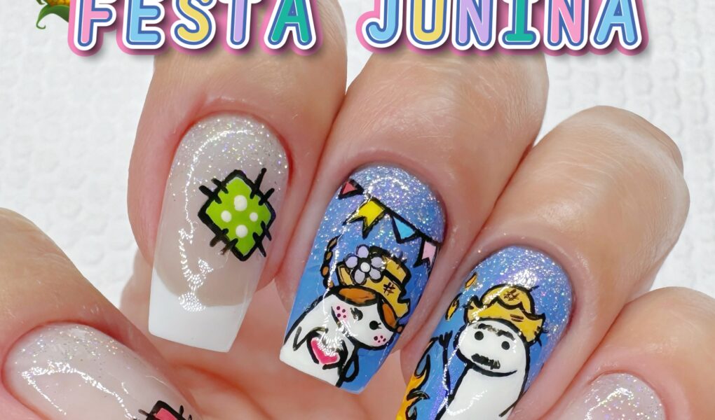 Unhas de Festa Junina para Iniciantes: Passo a Passo Simples