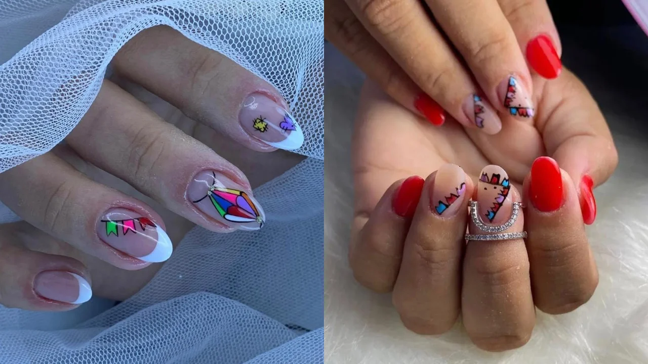 Unhas de Festa Junina para Iniciantes: Passo a Passo Simples