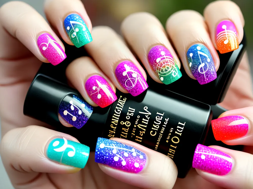 Os melhores adesivos de unhas com tema musical