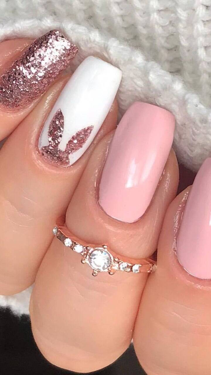 Como fazer unhas de coelhinho passo a passo