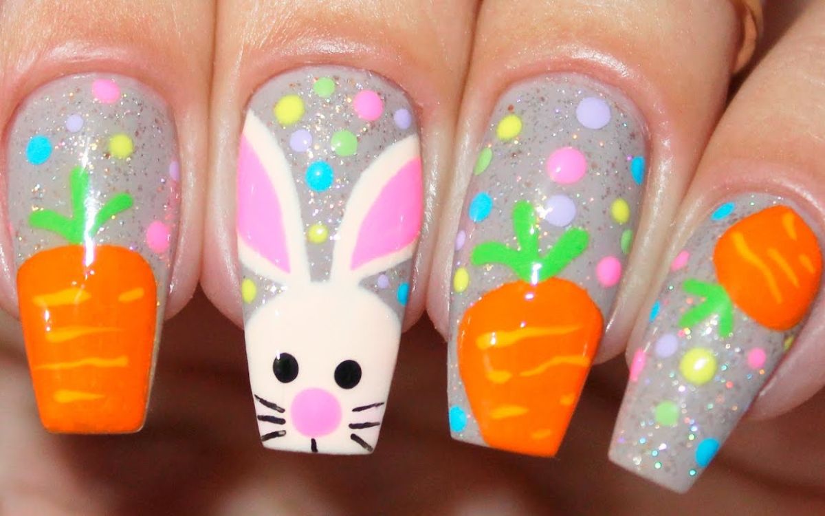 Como fazer unhas de coelhinho passo a passo