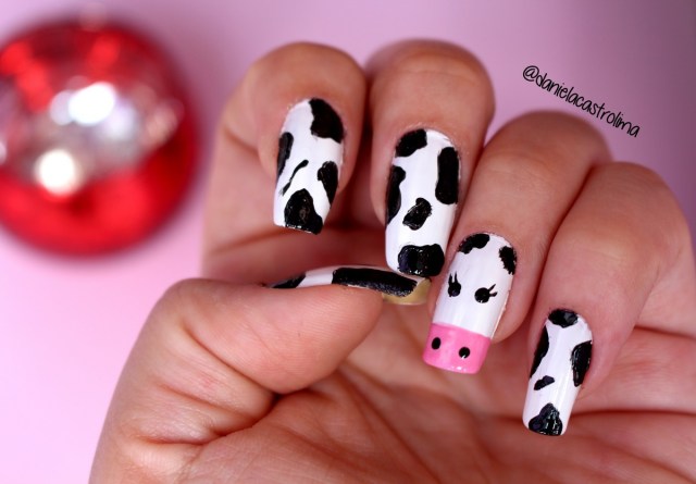 unhas decoradas de vaquinha