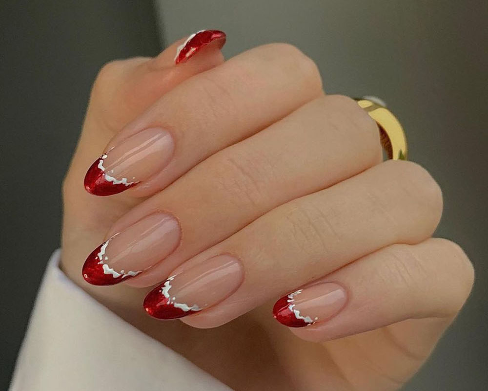 unhas decoradas ano novo minimalistas