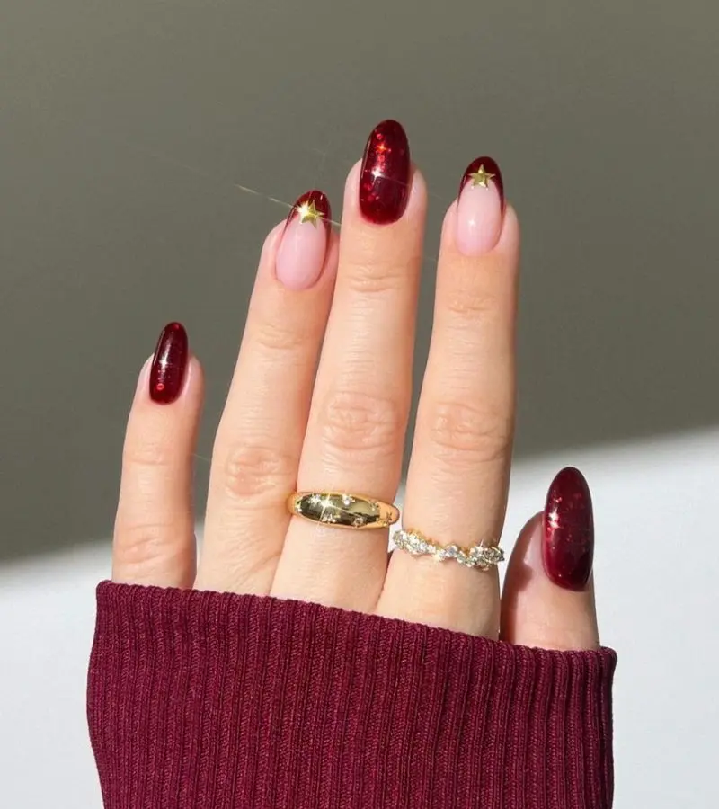 unhas decoradas natal com desenhos de boneco de neve