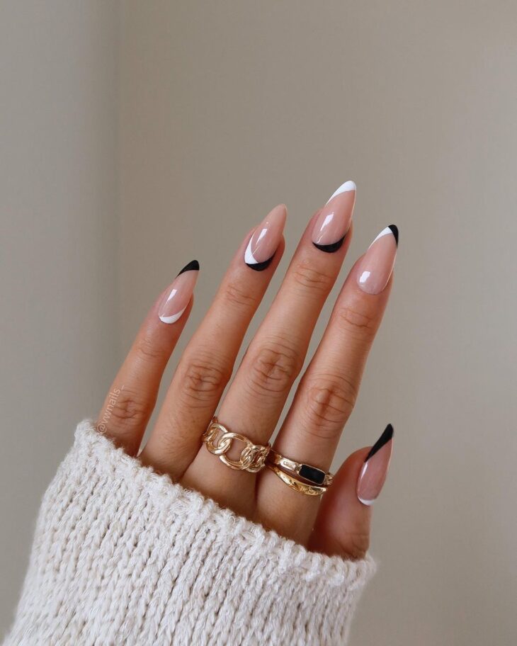 unhas redondas clean girl