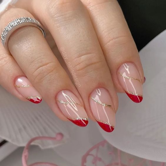 unhas decoradas vermelha