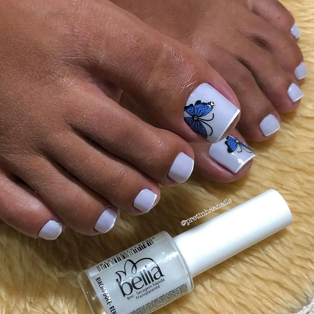 nail art nos pés