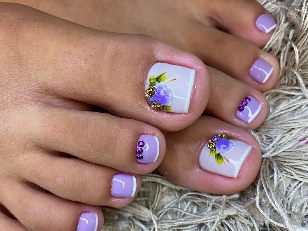 tendências unhas dos pés 2026