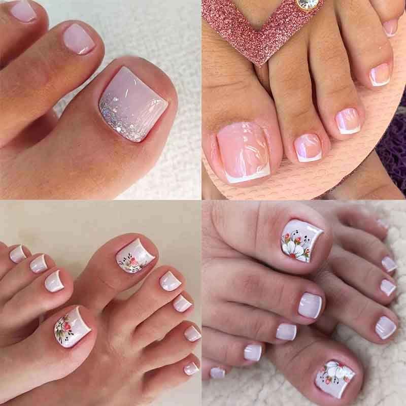 unhas dos pés com pedrarias