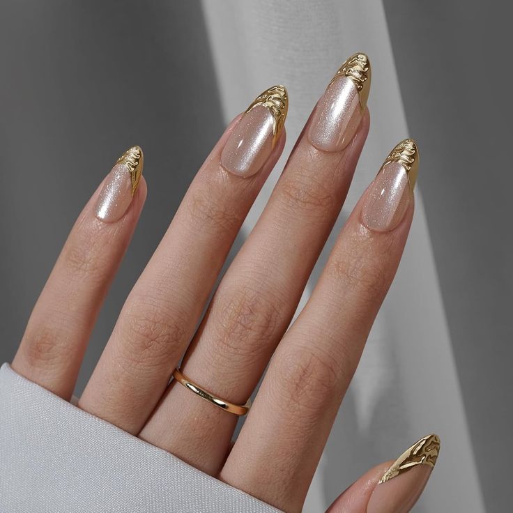 unhas em gel para fim de ano