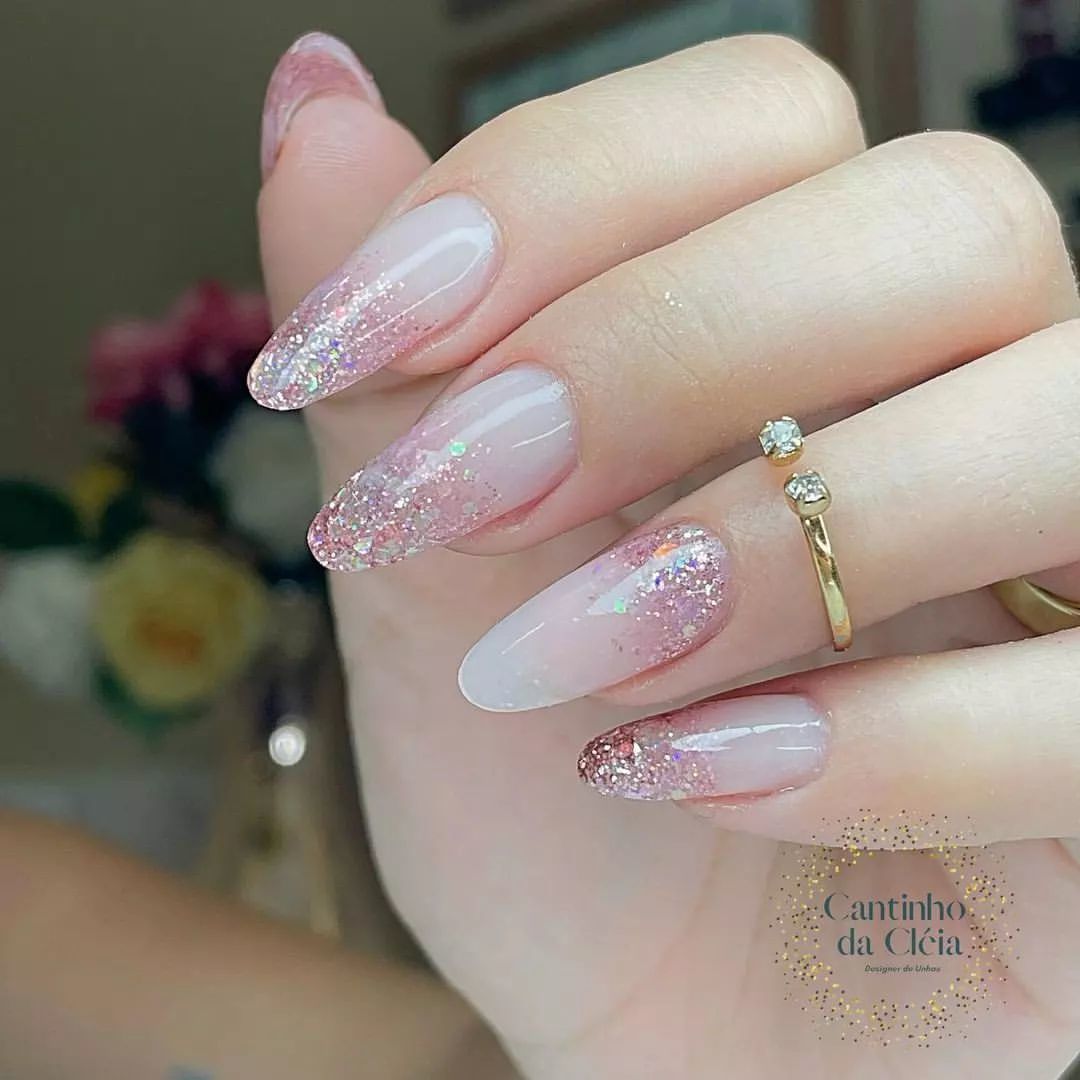 unhas em gel para fim de ano