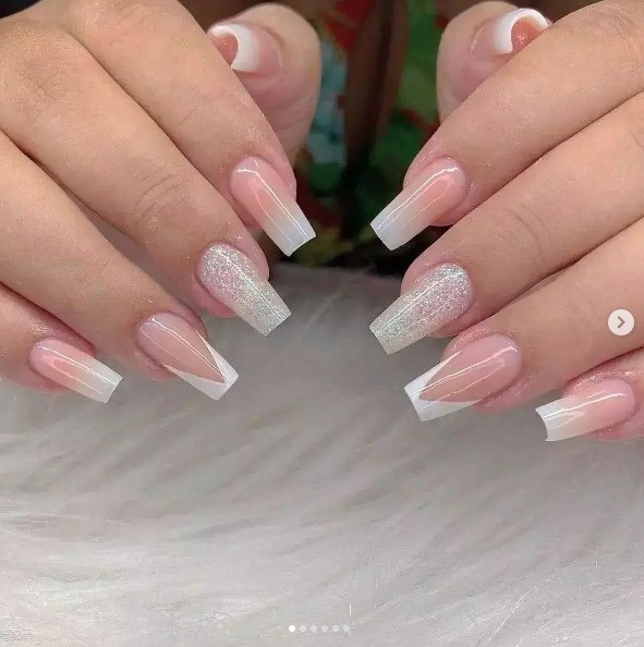 unhas em gel pro ano novo
