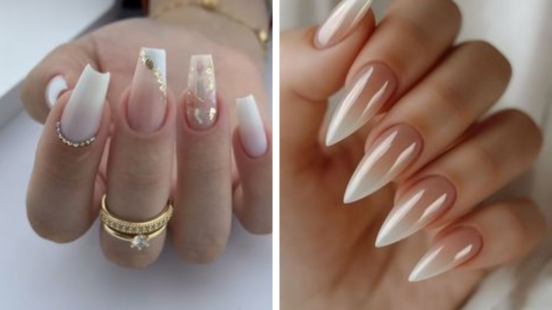 unhas em gel pro ano novo