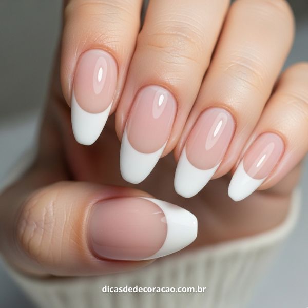 melhores ideias unhas gel amendoado micro francesinha