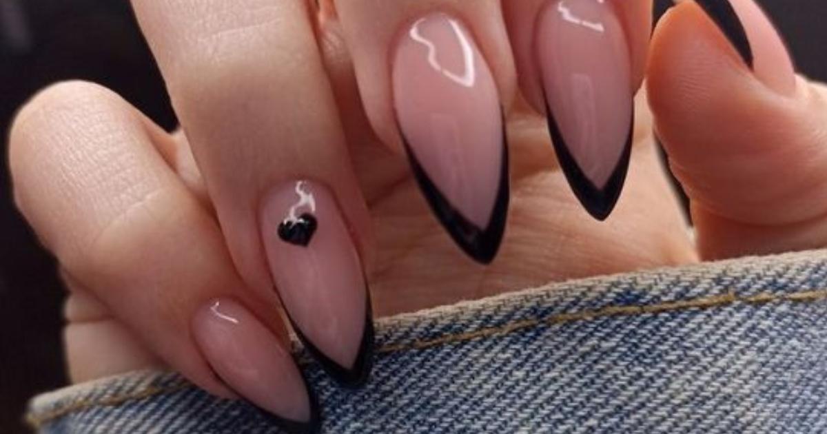 unhas gel amendoado micro francesinha vs francesinha tradicional