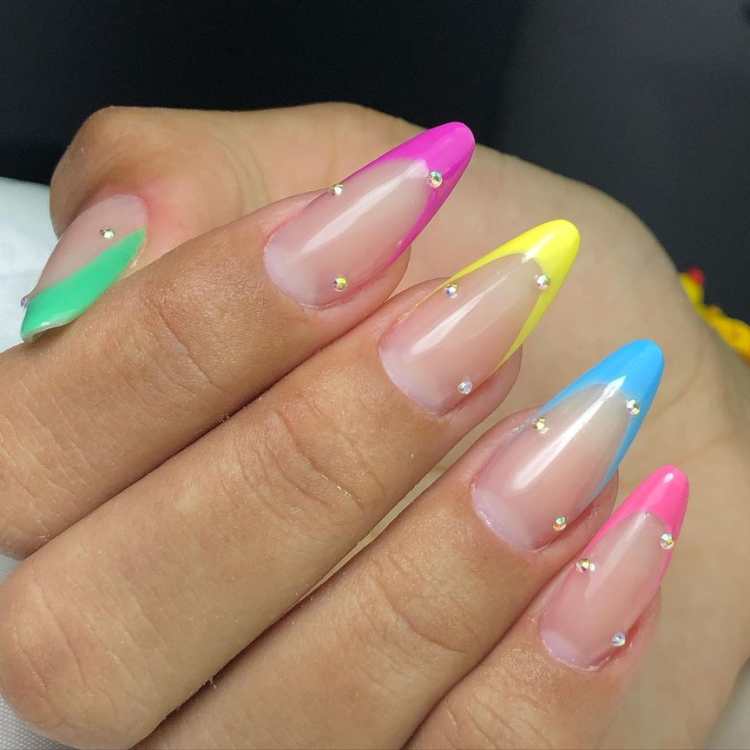 unhas para carnaval em gel