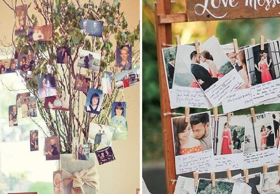 como fazer varal de fotos estilo polaroid aniversário