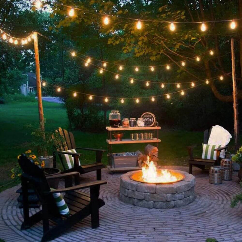 varal de lampadas para decoração