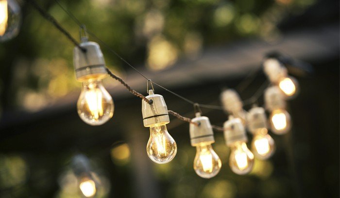 como fazer varal de lampadas com soquete e27