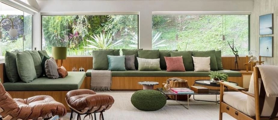 ideias decoração verde esmeralda musgo