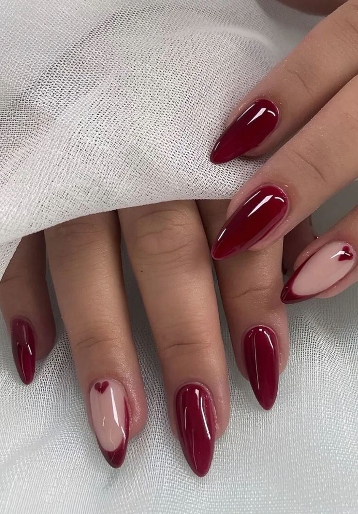 Cherry mocha nails