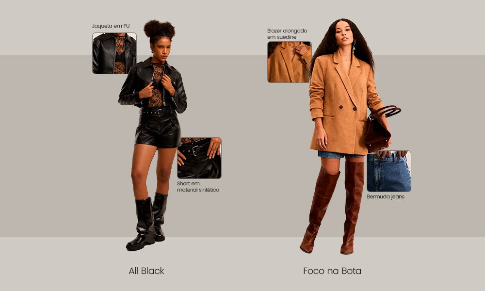 Vestido Com Bota Curta