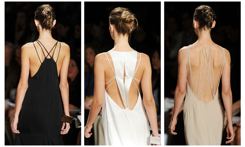 vestido com decote nas costas