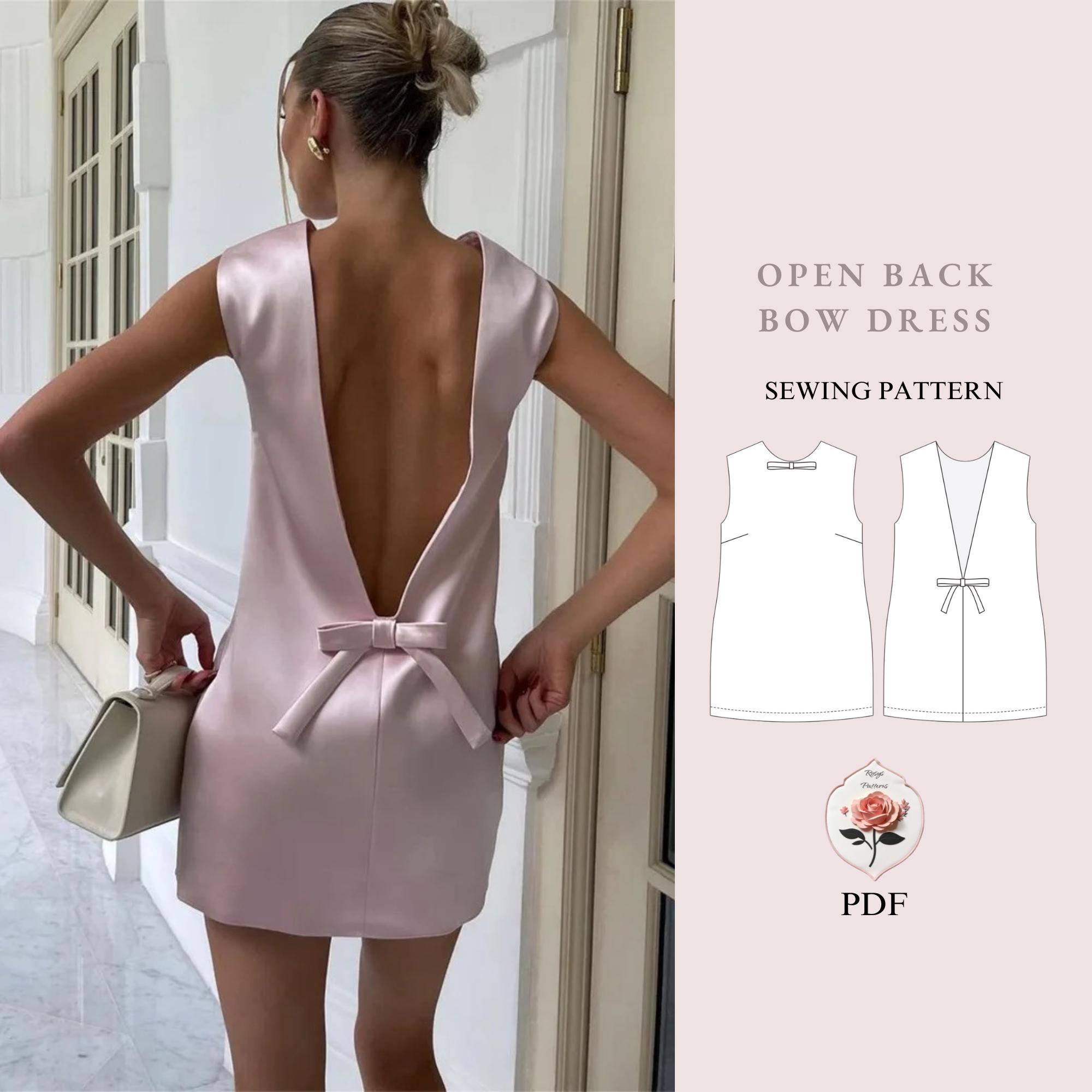 vestido com decote nas costas