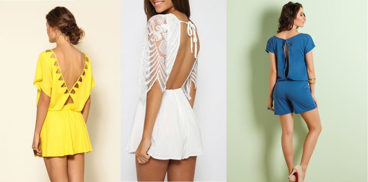 vestido com decote nas costas