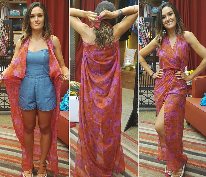 ideias de looks com vestido de canga