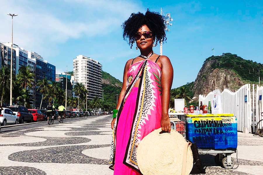 preço vestido de canga estampado