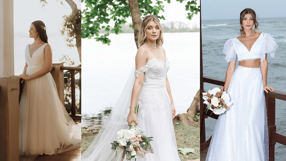 vestido de noiva na praia