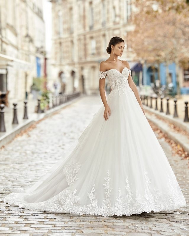 vestido de noiva rosa