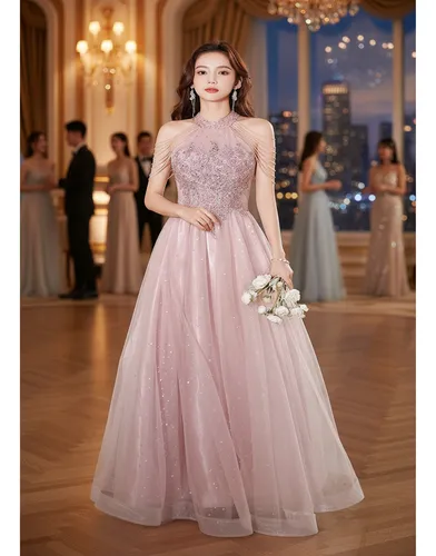 vestido de noiva rosa