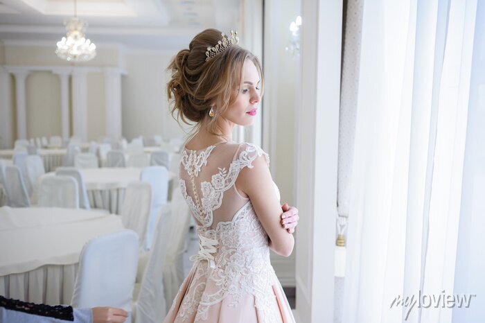 vestido de noiva rosa