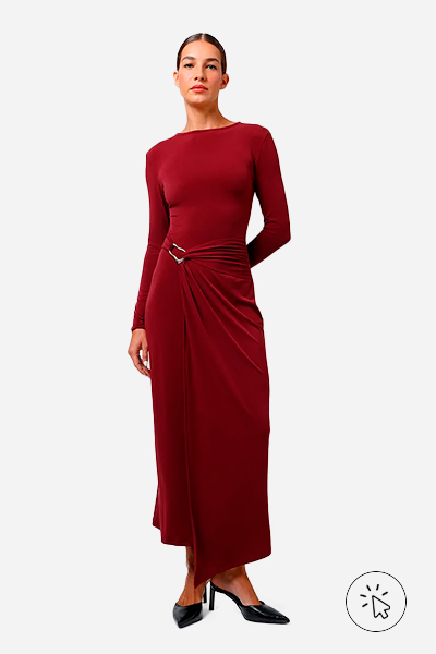 vestido longo esporte fino