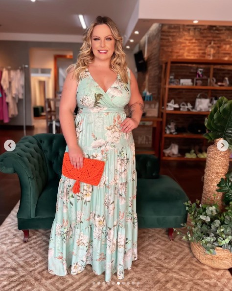 vestido longo esporte fino