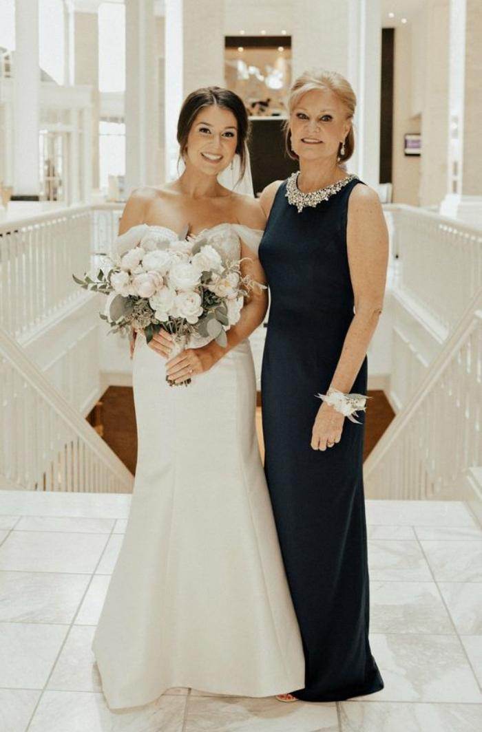 vestido para mãe da noiva simples