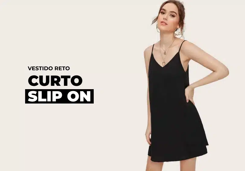 vestido preto com tenis