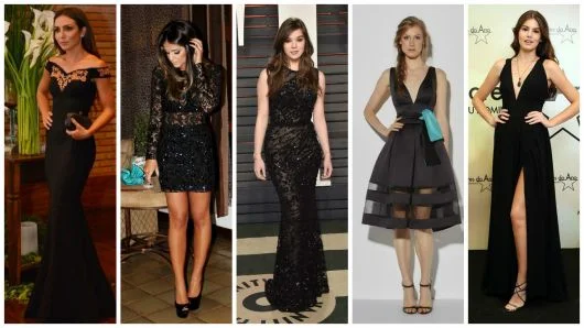 vestido preto sexy
